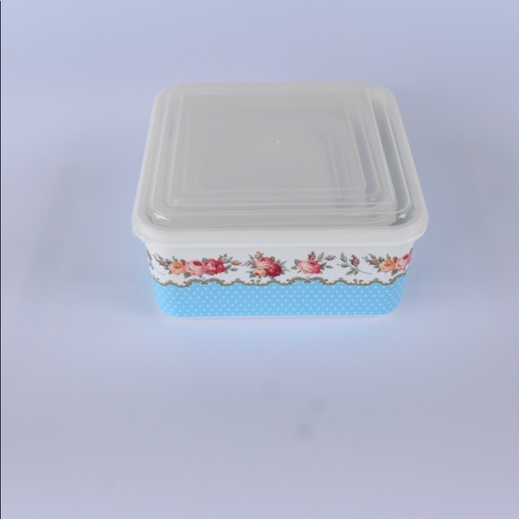 Decorative food storage containers. 4 pack. Plastic - Picture 4 of 4